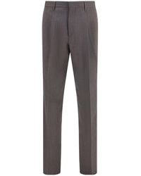 Lardini - Houndstooth Straight-Leg Pants - Lyst