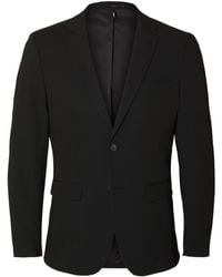 SELECTED - Long-Sleeved Suit Coat - Lyst