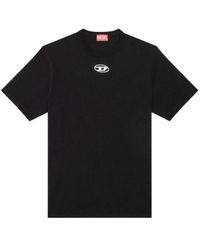 DIESEL - T-Just-Od Logo Plaque Crewneck T-Shirt - Lyst