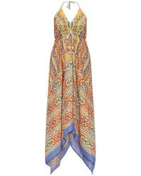 Etro - Pattern-Printed Open Back Dress - Lyst
