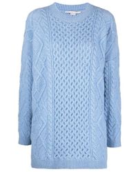 Stella McCartney - Aran-Knit Oversized Jumper - Lyst