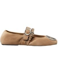 Tory Burch - Reva Punk Travel Ballet Flats - Lyst