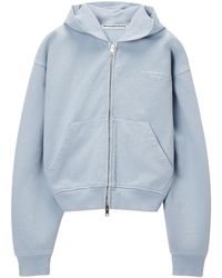 Alexander Wang - Embellished Zip-Up Hoodie - Lyst