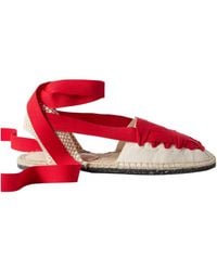 Loeffler Randall - Lace-Up Canvas Espadrilles - Lyst