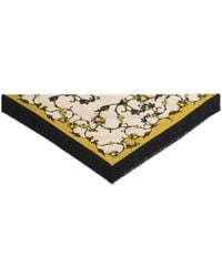 La DoubleJ - Reversible Fringe Foulard 90 - Lyst