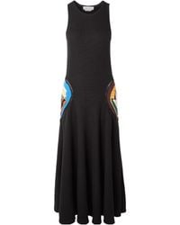 Gabriela Hearst - Alia Crocheted Trim Maxi Dress - Lyst