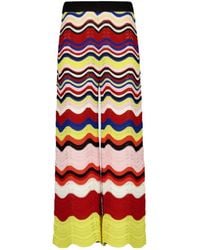 La DoubleJ - Chevron-Knit Trousers - Lyst