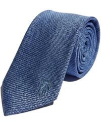 Gucci - Silk Tie With Embroidery - Lyst