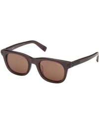 ZEGNA - Rectangular Frame Sunglasses - Lyst