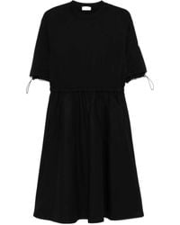 Moncler - Contras-Panel Midi Dress - Lyst