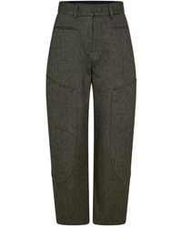 Ganni - High Waist Casual Pants - Lyst