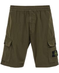 Stone Island - Compass-Badge Bermuda Shorts - Lyst