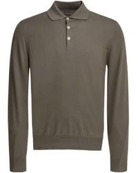 Brunello Cucinelli - Long-Sleeve Polo Shirt - Lyst