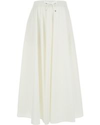 Herno - Drawstring Pleat Detailed Skirt - Lyst