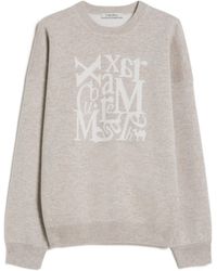 Max Mara - Smmflipper Logo Intarsia Crewneck Jumper - Lyst