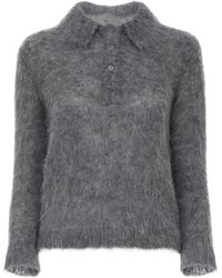 Chloé - Chloé Brushed-Finish Polo Shirt - Lyst