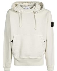 Stone Island - Compass Patch Drawstring Hoodie - Lyst