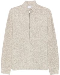 Lardini - Zip-Up Marl-Knit Sweater - Lyst
