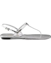 Prada - Strappy Thong Flat Sandals - Lyst