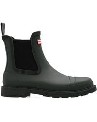 HUNTER - Logo Short Boots - Lyst