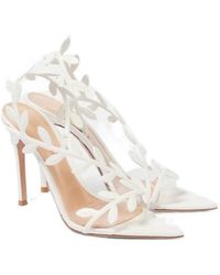 Gianvito Rossi - High Heel Leather Sandals - Lyst