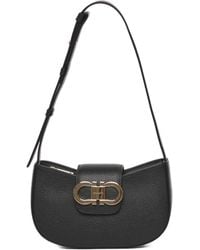 Ferragamo - Ferragamo Double Gancini Mini Bag - Lyst