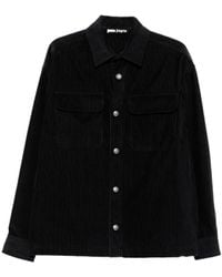 Palm Angels - 'Classic Logo' Cord Overshirt - Lyst