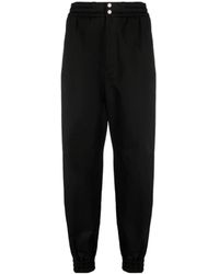 McQueen - Mid-Rise Tapered-Leg Trousers - Lyst