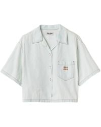 Miu Miu - Chambray Denim Shirt - Lyst