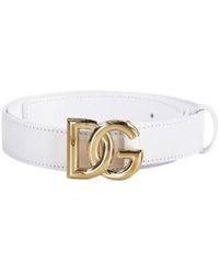 Dolce & Gabbana - Dg Logo Buckle Belt - Lyst
