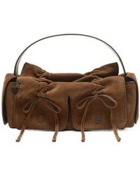 Acne Studios - Drawstring-Detail Leather Shoulder Bag - Lyst