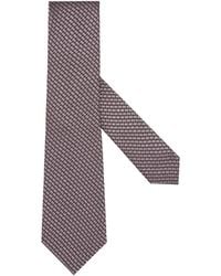 ZEGNA - Geometric-Patterned Jacquard Tie - Lyst