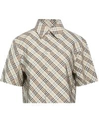 Burberry - Patterned Shirts Blouses - Lyst