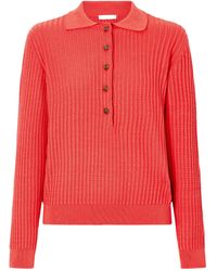 Blazé Milano - Alegria Cable-Knit Cotton And Silk-Blend Polo Sweater - Lyst