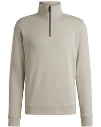 BOSS - Soft Fleece Pullover Sweatshirt - Lyst