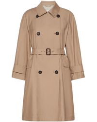 Max Mara - Water-Repellent Short Trench Coat - Lyst