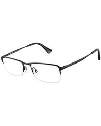 Emporio Armani - Rectangle-Frame Glasses - Lyst