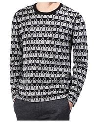 Lanvin - Jacquard Crewneck Sweater - Lyst