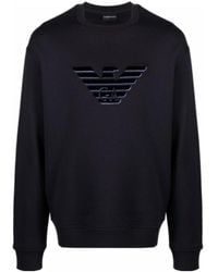 Emporio Armani - Logo-Print Sweatshirt - Lyst