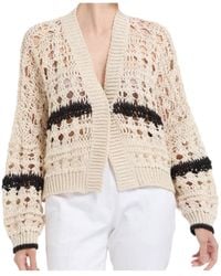 Brunello Cucinelli - Long-Sleeve Knit Top - Lyst
