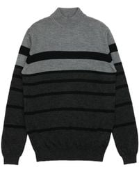 KARL LAGERFELD - Striped Knitted Pullover - Lyst
