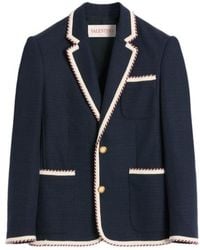 Valentino - Single-Breasted Straight-Hem Blazer - Lyst