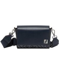 Fendi - Ff Squared Compact Messenger Bag - Lyst