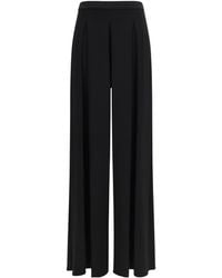 Max Mara - Pleated Jersey Palazzo Pants - Lyst