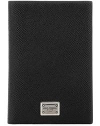 Dolce & Gabbana - Logo Plaque Passport Holder - Lyst