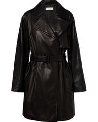 The Row - Siempra Leather Coat - Lyst