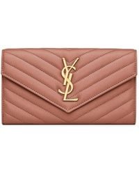 Saint Laurent - Cassandre Large Wallet - Lyst