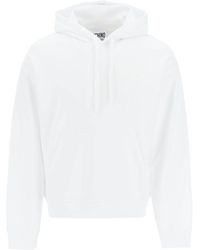 Moschino - Long-Sleeved Drawstring Hoodie - Lyst