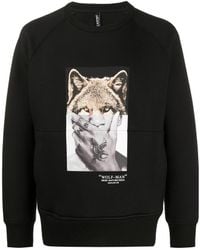 Neil Barrett - Wolf- Printed Sweatshirt - Lyst