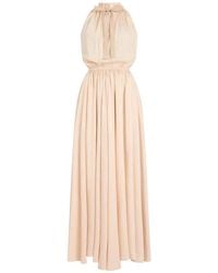 Patou - Open-Back Halterneck Maxi Dress - Lyst